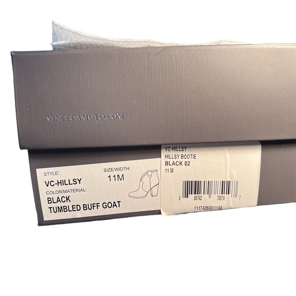 Vince Camuto VC-Hillsy  women’s black pull on bootie leather and suede size 11 - Picture 6 of 7